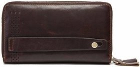 Вместительный мужской кожаный клатч на два отделения  VINTAGE STYLE (14908)