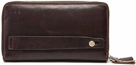 Вместительный мужской кожаный клатч на два отделения  VINTAGE STYLE (14908) modnotak фото №2