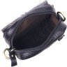 Миниатюрная мужская сумка через плечо из натуральной кожи с фактурой под крокодила Vintage (2421299) - 4