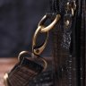 Миниатюрная мужская сумка через плечо из натуральной кожи с фактурой под крокодила Vintage (2421299) - 9