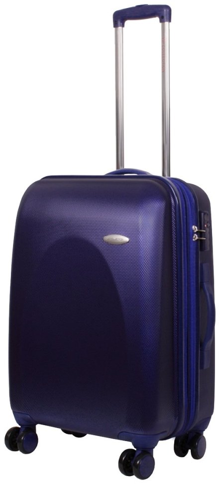 Синий чемодан Galaxy среднего размера на 66-78 л. из поликарбоната Vip Collection 102689 modnotak фото №1