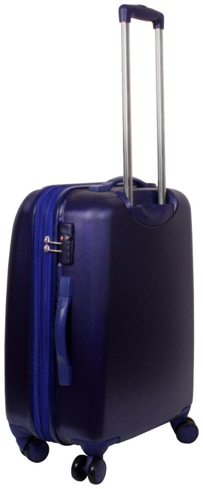 Синий чемодан Galaxy среднего размера на 66-78 л. из поликарбоната Vip Collection 102689 modnotak фото №2