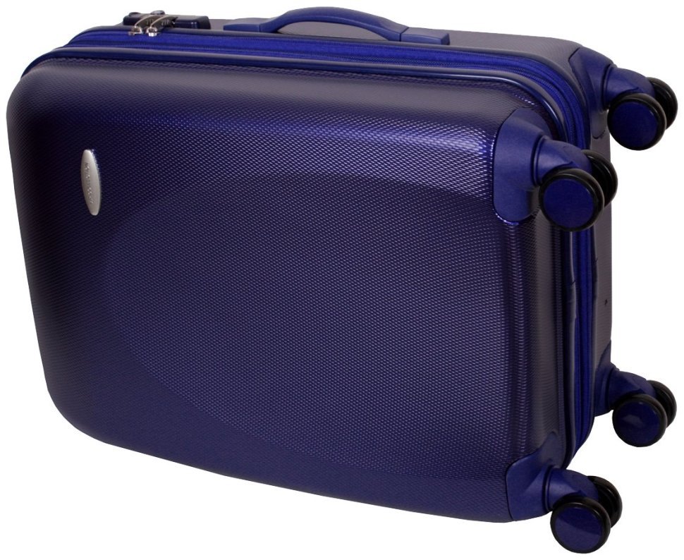 Синий чемодан Galaxy среднего размера на 66-78 л. из поликарбоната Vip Collection 102689 modnotak фото №5