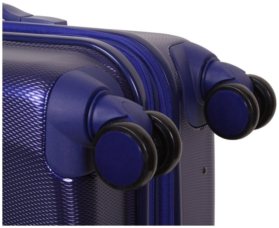 Синий чемодан Galaxy среднего размера на 66-78 л. из поликарбоната Vip Collection 102689 modnotak фото №7