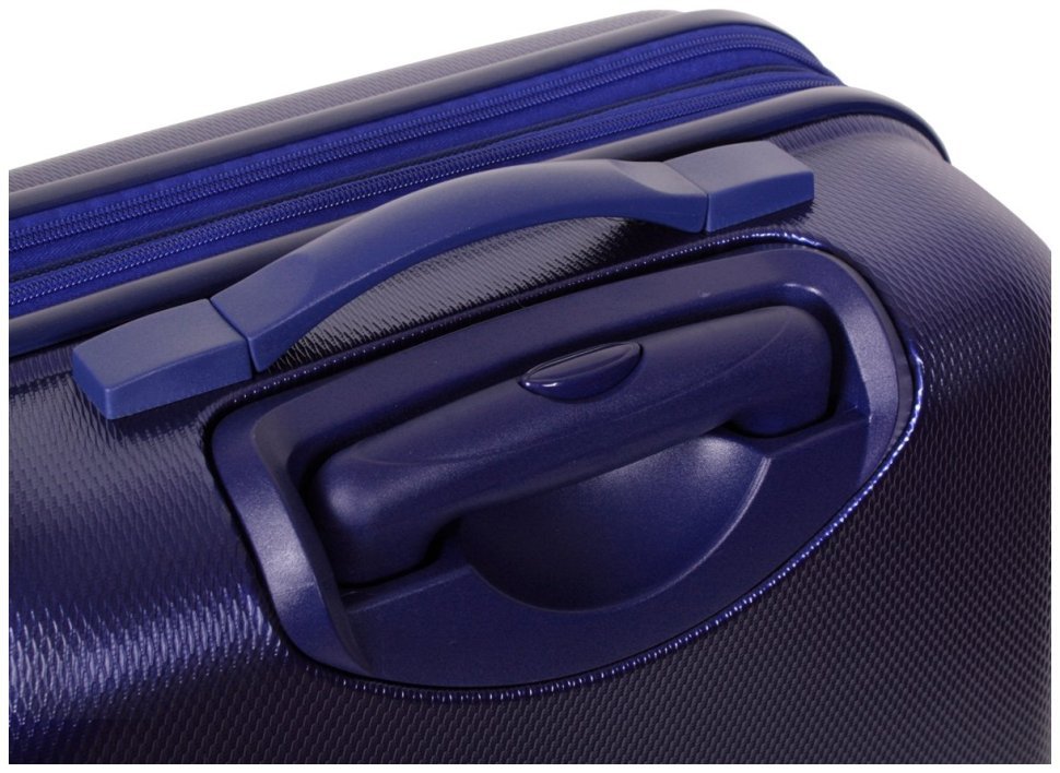 Синий чемодан Galaxy среднего размера на 66-78 л. из поликарбоната Vip Collection 102689 modnotak фото №9