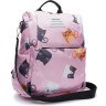 Женский текстильный рюкзак-сумка розового цвета с рисунком Monsen (22164) - 1