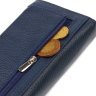 Жіночий шкіряний гаманець синього кольору з асиметричним клапаном CANPELLINI (2421725) - 5
