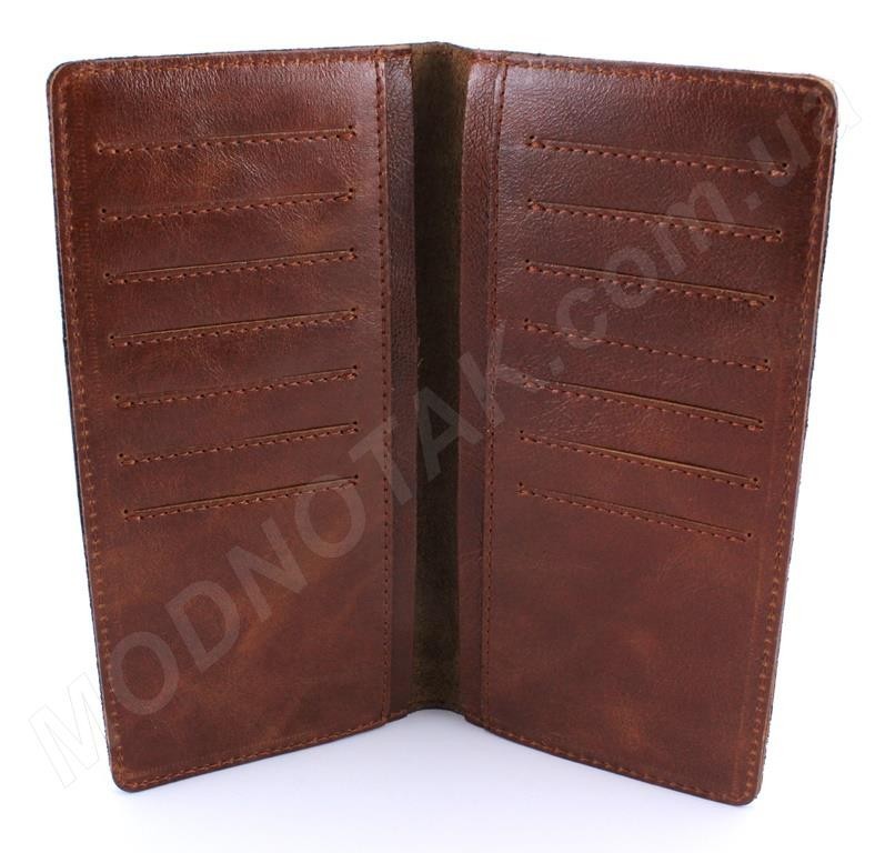 Купюрник шкіряний рудого кольору - ST Leather (18006)