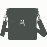 Чорна вінтажна чоловіча сумка-месенджер з натуральної шкіри на плече Tiding Bag (15766) - 2