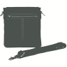 Черная винтажная мужская сумка-мессенджер из натуральной кожи на плечо Tiding Bag (15766) - 3