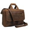 Коричневый мужской портфель из матовой кожи в ретро стиле Tiding Bag (15831) фото №1 Коричневый мужской портфель из матовой кожи в ретро стиле Tiding Bag (15831) modnotak фото - 1