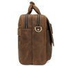 Коричневый мужской портфель из матовой кожи в ретро стиле Tiding Bag (15831) фото №3 Коричневый мужской портфель из матовой кожи в ретро стиле Tiding Bag (15831) modnotak фото - 3