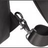 Вертикальная мужская сумка-слинг через плечо из натуральной кожи черного цвета Tiding Bag (15870) - 5