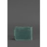 Зеленое портмоне из натуральной кожи в стиле винтаж BlankNote (12569) - 5