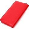 Довгий жіночий гаманець з натуральної шкіри червоного кольору Tony Bellucci (2421972) - 2