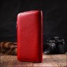 Довгий жіночий гаманець з натуральної шкіри червоного кольору Tony Bellucci (2421972) - 7