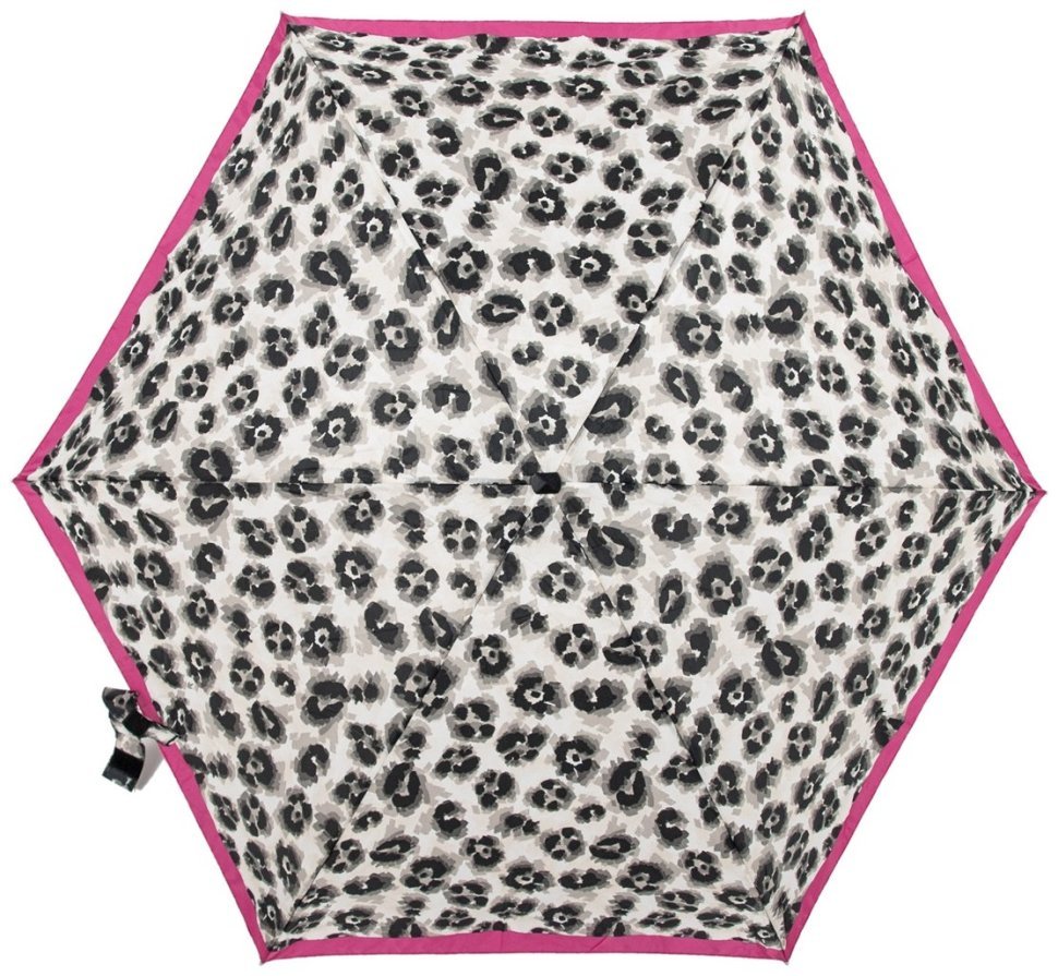 Мини-зонт женский L501-039359 Tiny-2 Leopard Border (Разноцветный с принтом леопардовой полосы, механика) 94289 modnotak фото №2