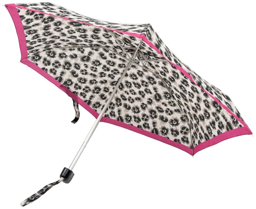 Мини-зонт женский L501-039359 Tiny-2 Leopard Border (Разноцветный с принтом леопардовой полосы, механика) 94289 modnotak фото №3