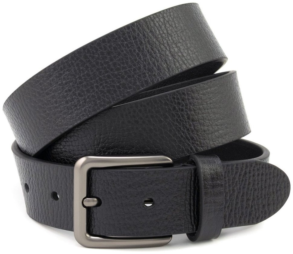 Универсальный мужской ремень из итальянской кожи Gherardini 40809 черный modnotak фото №1