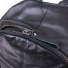 Шкіряний жіночий рюкзак у чорному кольорі середнього розміру Vintage (20374) - 6