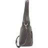Велика жіноча сумка із фактурної шкіри в сірому кольорі KARYA (21022) - 2