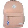 Текстильный рюкзак пудрового цвета на молнии Bagland (55689) - 1