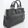 Вместительная мужская деловая сумка из кожи Крейзи с ручками VATTO (11930) - 7