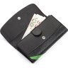 Чорно-зелений гаманець з натуральної шкіри морського ската STINGRAY LEATHER (024-18116) - 3