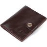 Классическое мужское портмоне коричневого цвета из натуральной гладкой кожи Shvigel (2416506) - 1