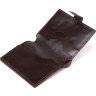 Классическое мужское портмоне коричневого цвета из натуральной гладкой кожи Shvigel (2416506) - 4