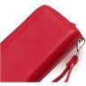 Червоний жіночий гаманець із натуральної шкіри на дві блискавки ST Leather 1767389 - 5