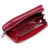 Червоний жіночий гаманець із натуральної шкіри на дві блискавки ST Leather 1767389 - 9