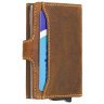 Светло-коричневый мужской кошелек-картхолдер из винтажной кожи Visconti Fireblade 77389 - 6