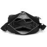 Жіноча текстильна сумка-кроссбоді чорного кольору з однією лямкою Confident 77589 - 4