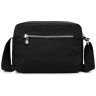 Жіноча текстильна сумка-кроссбоді чорного кольору з однією лямкою Confident 77589 - 6