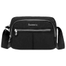 Жіноча текстильна сумка-кроссбоді чорного кольору з однією лямкою Confident 77589 - 7