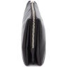 Чорний клатч із натуральної високоякісної шкіри з кистьовим ремінцем Grande Pelle 67789 - 2