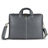 Мужская кожаная сумка через плечо для ноутбука до 13"  Hammonds Flycatcher LB105 серого цвета 107989 modnotak фото - 1