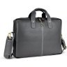 Мужская кожаная сумка через плечо для ноутбука до 13"  Hammonds Flycatcher LB105 серого цвета 107989 modnotak фото - 3