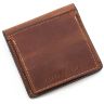 Чоловічий шкіряний коричневий гаманець вінтажного стилю Grande Pelle (13061) - 3