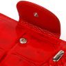 Лакований вертикальний жіночий гаманець із натуральної червоної шкіри з тисненням під крокодила CANPELLINI (2421681) - 3