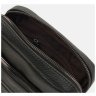 Повседневная мужская сумка планшет из фактурной кожи с плечевым ремнем Borsa Leather 108889 черная modnotak фото - 5