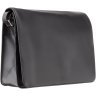 Повседневная мужская сумка-мессенджер из высококачественной кожи черного цвета Visconti Tess 68889 - 5
