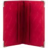 Червоний жіночий картхолдер подвійного складання з натуральної шкіри Visconti 68989 - 3