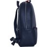Якісний жіночий рюкзак з натуральної шкіри темно-синього кольору Issa Hara (27100) - 3