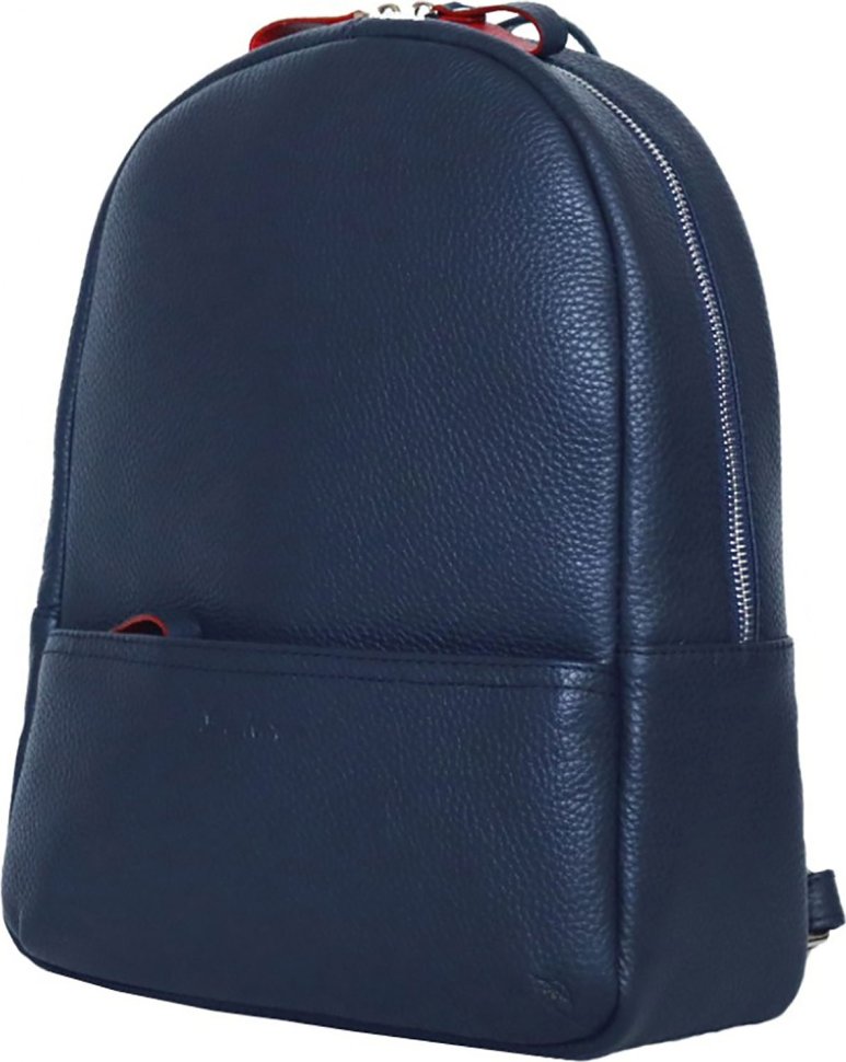 Якісний жіночий рюкзак з натуральної шкіри темно-синього кольору Issa Hara (27100)