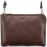 Горизонтальная кожаная сумка на плечо коричневого цвета Visconti Eden 69189 - 1