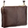 Горизонтальная кожаная сумка на плечо коричневого цвета Visconti Eden 69189 - 4
