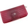 Червоний жіночий гаманець великого розміру на два автономних відділа KARYA (15590) - 4