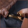 Горизонтальна жіноча сумка з натуральної шкіри чорного кольору Vintage 2422252 - 9